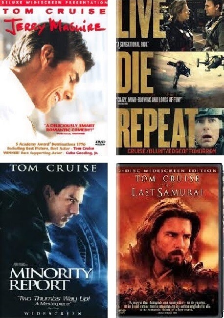Tom Cruise 4 Film Collection (DVD) Complete Title Listing In Description.