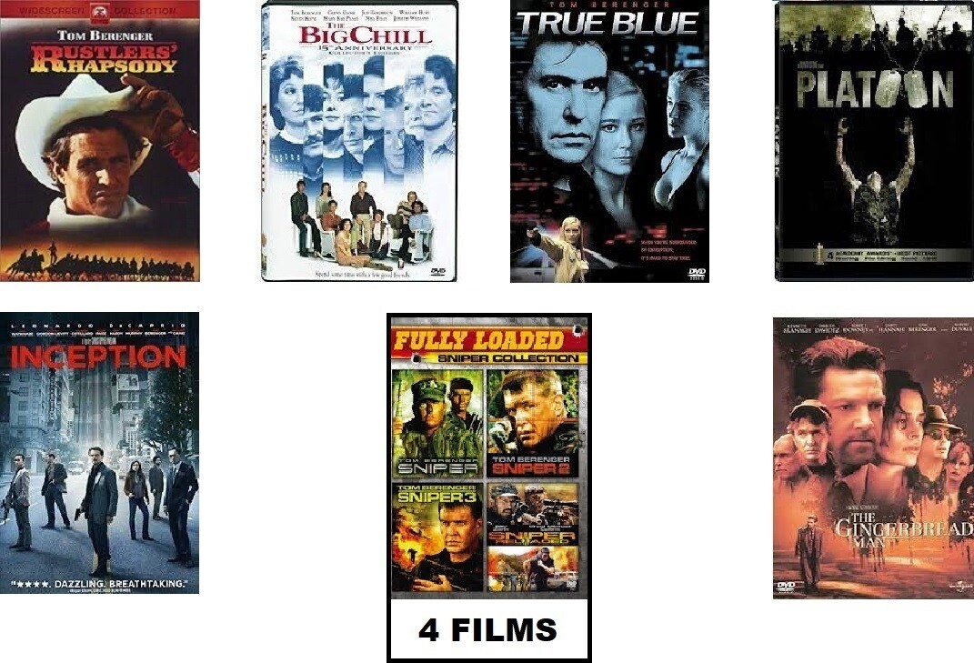 Tom Berenger 10 Film Collection (DVD) Complete Title Listing In Description.