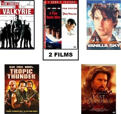 Tom Cruise 6 Film Collection (DVD) Complete Title Listing In Description.