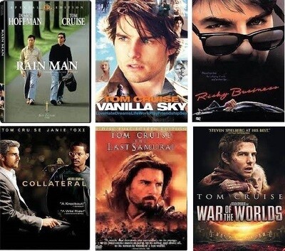 Tom Cruise 6 Film Collection (DVD) Complete Title Listing In Description. Tom Cruise 6 Film Collection (DVD) Complete Title Listing In Description.
