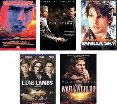 Tom Cruise 5 Film Collection (DVD) Complete Title Listing In Description.