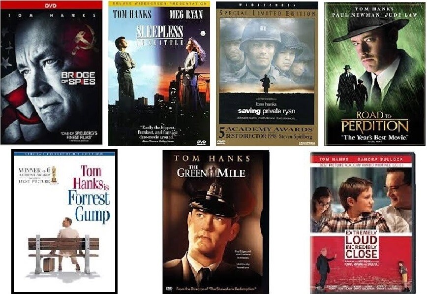 Tom Hanks 7 Film Collection (DVD) Complete Title Listing In Description.
