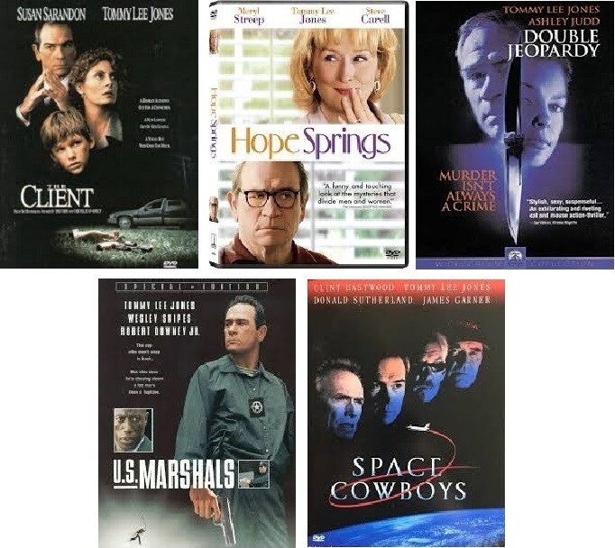 Tommy Lee Jones 5 Film Collection (DVD) Complete Title Listing In Description.