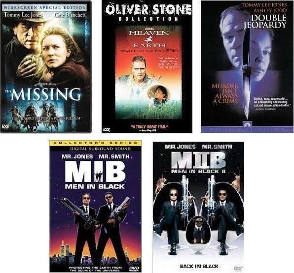Tommy Lee Jones 5 Film Collection (DVD) Complete Title Listing In Description.