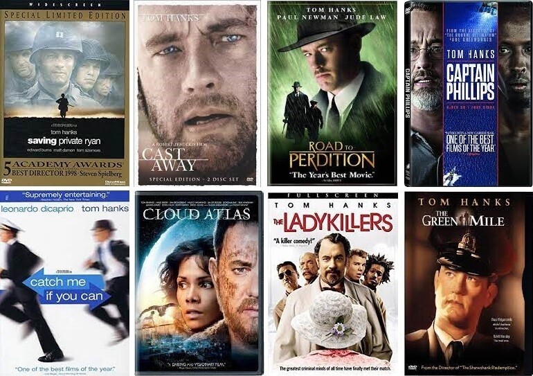 Tom Hanks 8 Film Collection (DVD) Complete Title Listing In Description