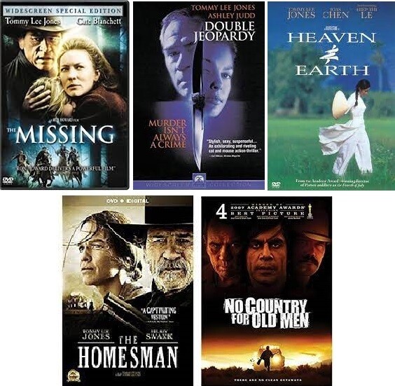Tommy Lee Jones 5 Film Collection (DVD) Complete Title Listing In Description