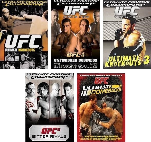 UFC Collection 5-Disc Set (DVD) Complete Title Listing In Description