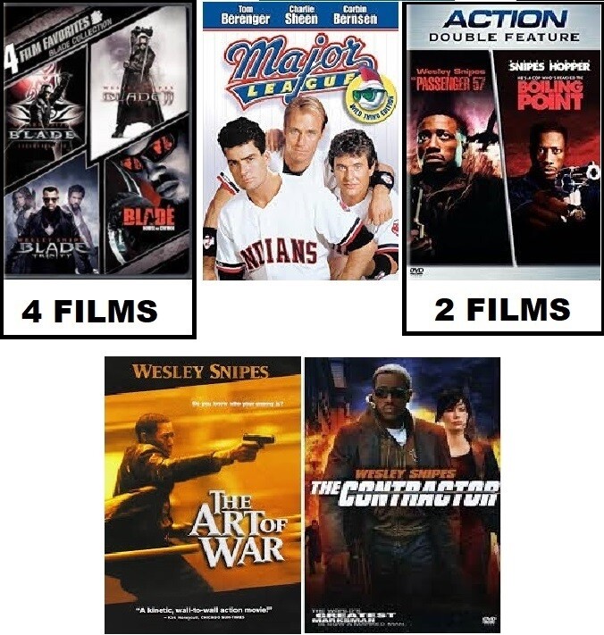 Wesley Snipes 9 Film Collection (DVD) Complete Title Listing In Description