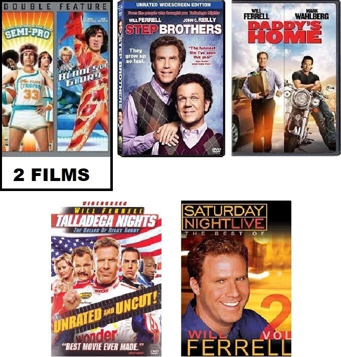 Will Ferrell 6 Film Collection (DVD) Complete Title Listing In Description.