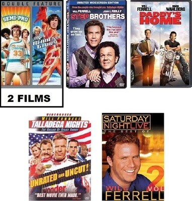 Will Ferrell 6 Film Collection (DVD) Complete Title Listing In Description.