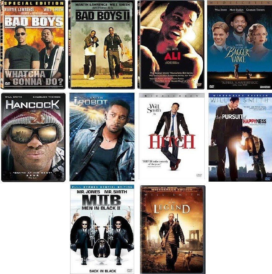 Will Smith 10 Film Collection (DVD) Complete Title Listing In Description.