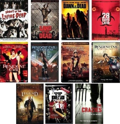Zombie 11 Film Collection (DVD) Complete Title Listing In Description