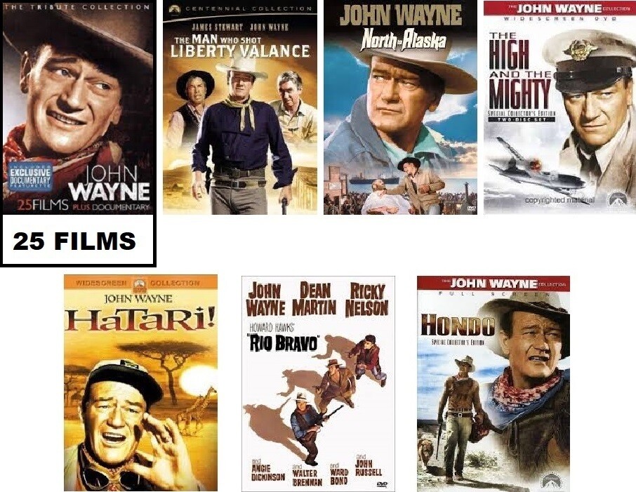John Wayne 31 Film Collection (DVD) Complete Title Listing In Description