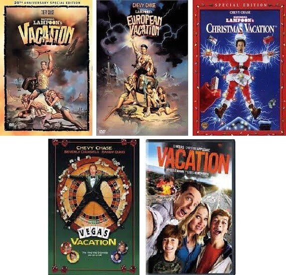 Vacation 5 Film Collection (DVD) Complete Title Listing In Description