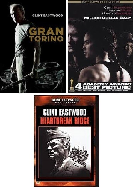 Clint Eastwood 3 Film Collection (DVD) Complete Title Listing In Description.