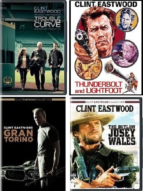Clint Eastwood 4 Film Collection (DVD) Complete Title Listing In Description.