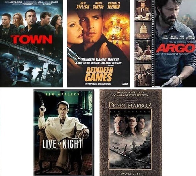 Ben Affleck 5 Film Collection (DVD) Complete Title Listing In Description