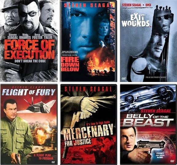 Steven Seagal 6 Film Collection (DVD) Complete Title Listing In Description