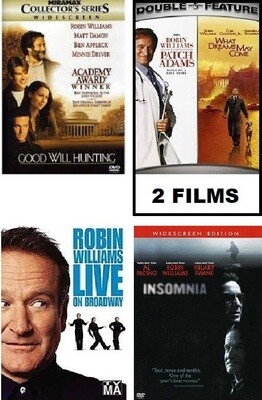 Robin Williams 5 Film Collection (DVD) Complete Title Listing In Description