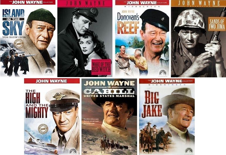 John Wayne 7 Film Collection (DVD) Complete Title Listing In Description