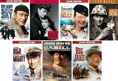 John Wayne 7 Film Collection (DVD) Complete Title Listing In Description John Wayne 7 Film Collection (DVD) Complete Title Listing In Description