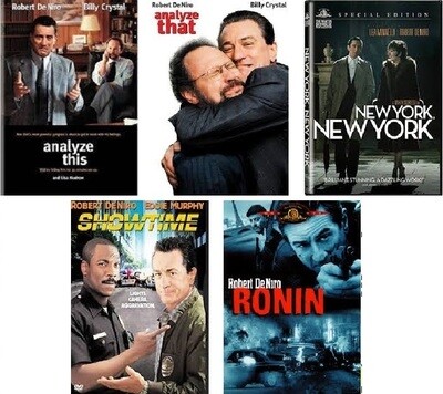 Robert De Niro 5 Film Collection (DVD) Complete Title Listing In Description
