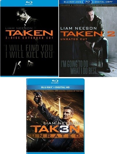 Taken/Taken 2/Taken 3 (Blu-ray) Triple Feature