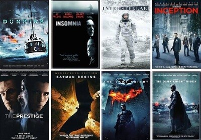 Christopher Nolan 8 Film Collection (DVD) Complete Title Listing In Description Christopher Nolan 8 Film Collection (DVD) Complete Title Listing In Description