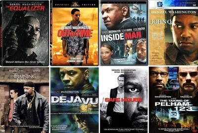 Denzel Washington 8 Film Collection (DVD) Complete Title Listing In Description