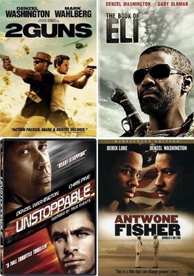 Denzel Washington 4 Film Collection (DVD) Complete Title Listing In Description Denzel Washington 4 Film Collection (DVD) Complete Title Listing In Description