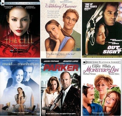 Jennifer Lopez 6 Film Collection (DVD) Complete Title Listing In Description