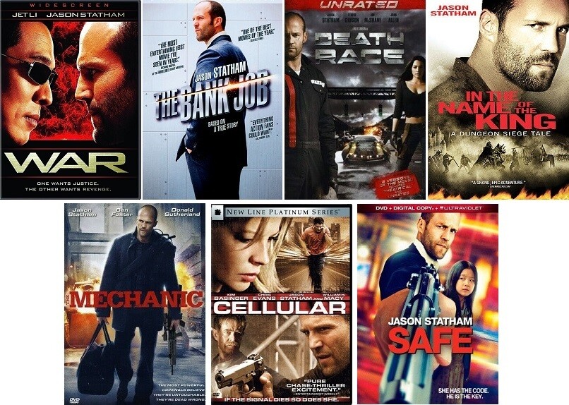 Jason Statham 7 Film Collection (DVD) Complete Title Listing In Description