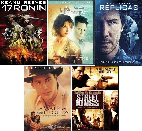 Keanu Reeves 5 Film Collection (DVD) Complete Title Listing In Description