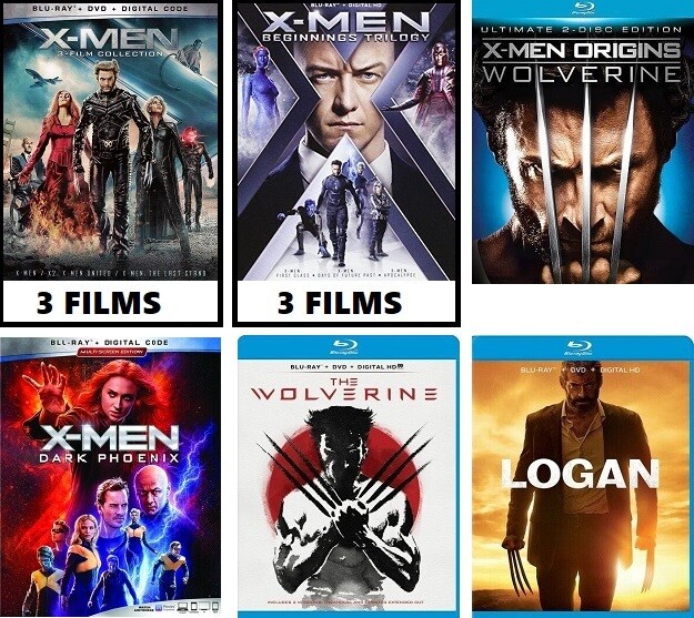 X-Men 10 Film Collection (Blu-ray) Complete Title Listing In Description
