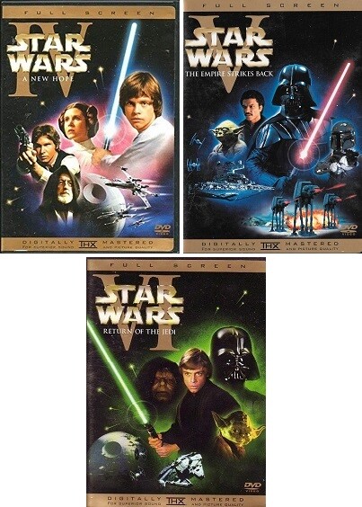 Star Wars Episodes IV-VI (DVD) Complete Title Listing In Description