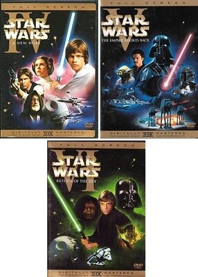 Star Wars Episodes IV-VI (DVD) Complete Title Listing In Description