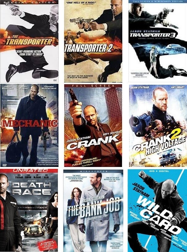 Jason Statham 9 Film Collection (DVD) Complete Title Listing In Description