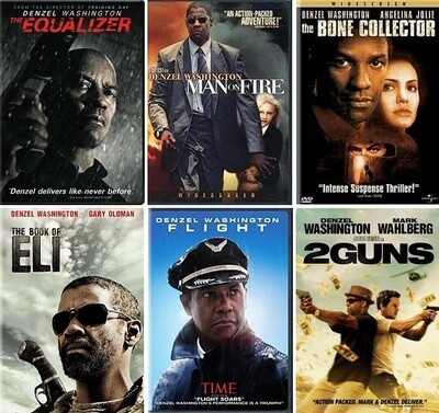 Denzel Washington 6 Film Collection (DVD) Complete Title Listing In Description Denzel Washington 6 Film Collection (DVD) Complete Title Listing In Description