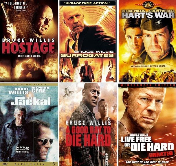 Bruce Willis 6 Film Collection (DVD) Complete Title Listing In Description