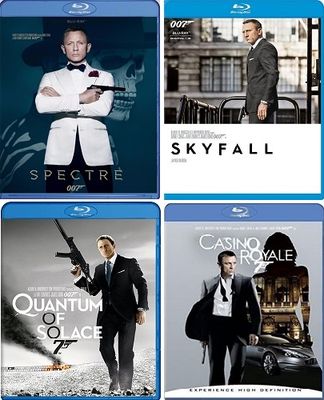 James Bond 007 4 Film Collection (Blu-ray) Complete Title Listing In Description James Bond 007 4 Film Collection (Blu-ray) Complete Title Listing In Description