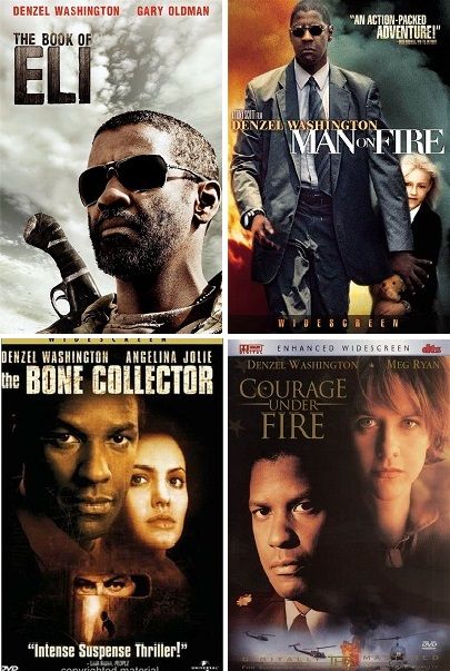 Denzel Washington 4 Film Collection (DVD) Complete Title Listing In Description