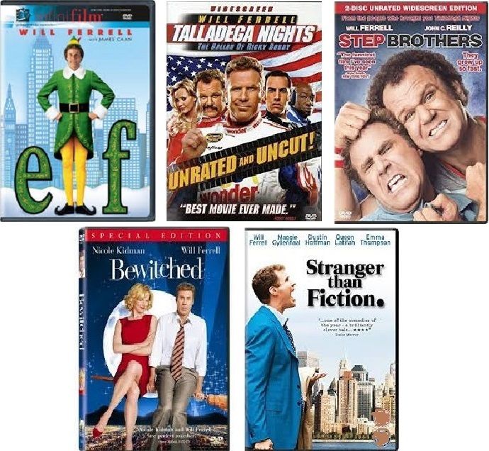 Will Ferrell 5 Film Collection (DVD) Complete Title Listing In Description