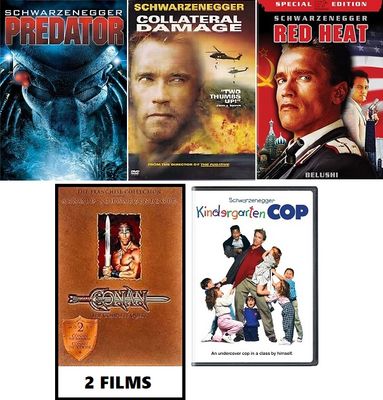 Arnold Schwarzenegger 6 Film Collection (DVD) Complete Title Listing In Description