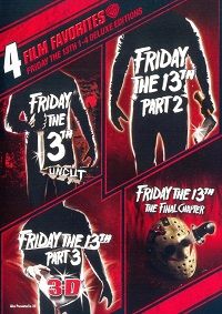 4 Film Favorites: Friday the 13th 1-4 Deluxe Editions (DVD) Complete Title Listing In Description