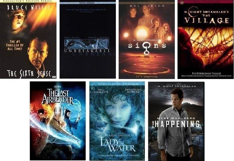 M. Night Shyamalan 7 Film Collection (DVD) Complete Title Listing In Description
