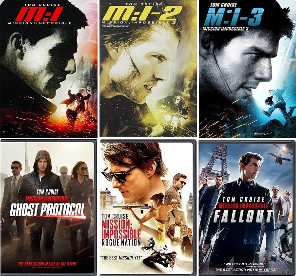 Mission: Impossible 6 Film Collection (DVD) Complete Title Listing In Description
