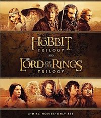The Lord of the Rings &amp; The Hobbit 6 Film Collection (DVD) Complete Title Listing In Description