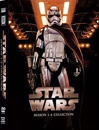 Star Wars 1-8 Collection (DVD) Complete Title Listing In Description