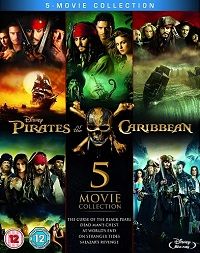 Disney&#39;s Pirates of the Caribbean 5-Movie Collection (Blu-ray) (UK Import/Region Free)