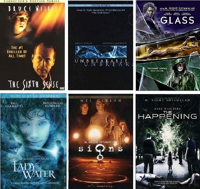 M. Night Shyamalan 6 Film Collection (DVD) Complete Title Listing In Description